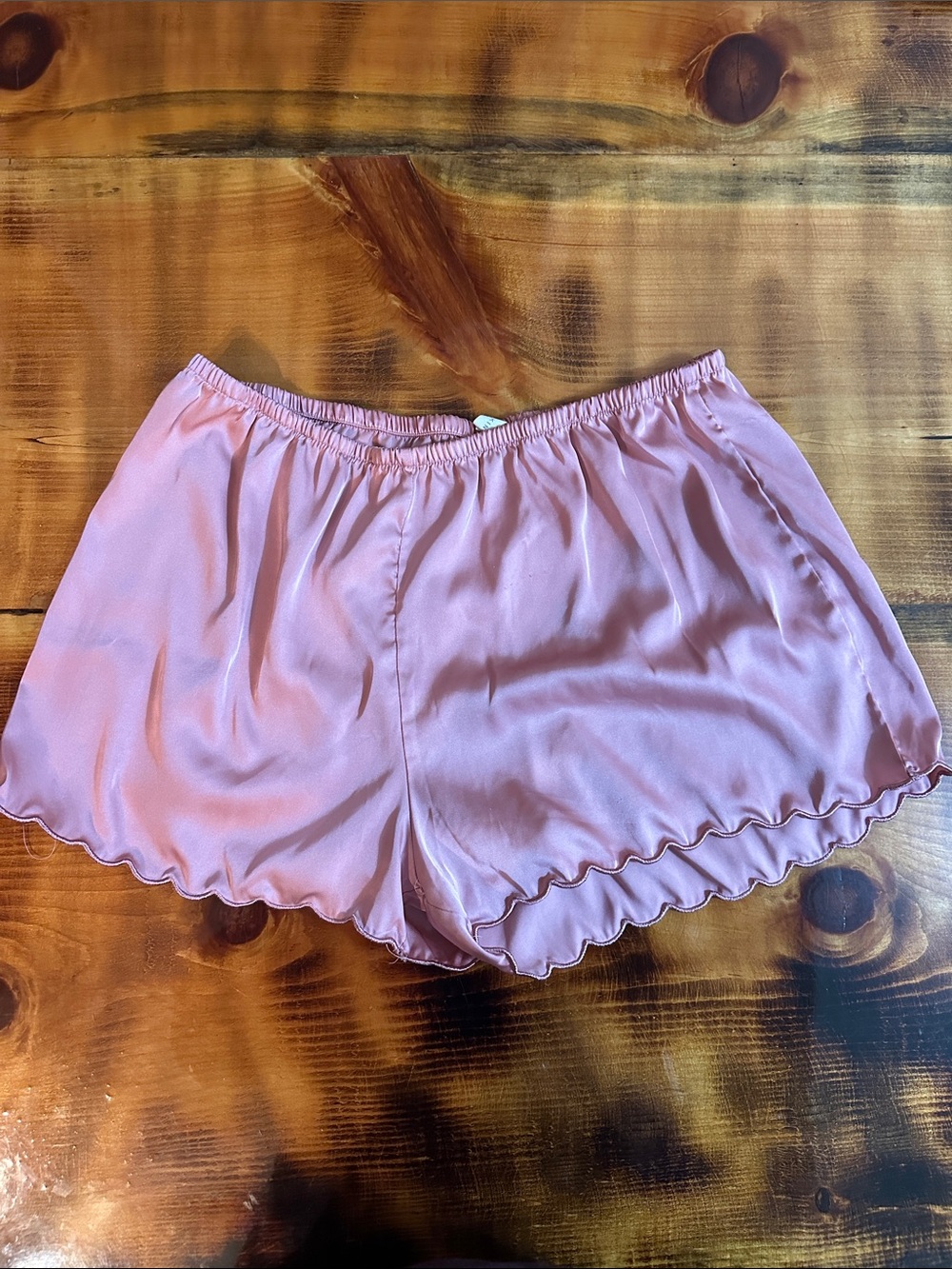 Danskin Pink Scallop-Trim Sleep Shorts